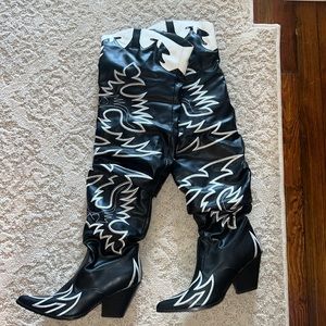 THIGH HIGH COWBOY BOOTS